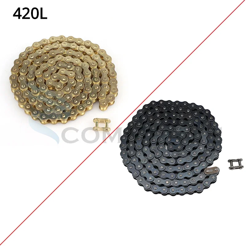 428 Chain - Motorrad 420 Ketten Antriebskette 76/108/126/140 Glieder